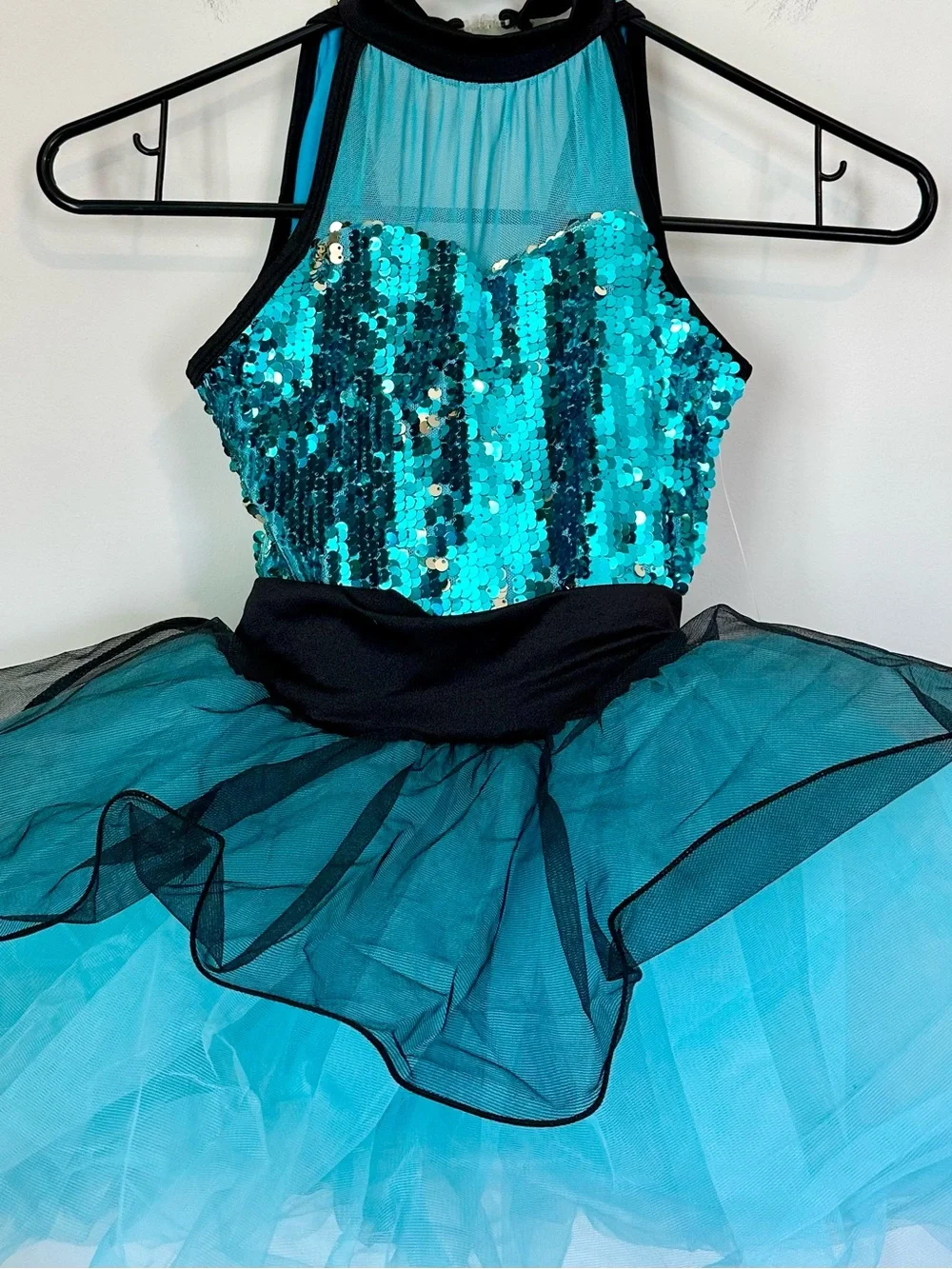 Gracie teal sequin
