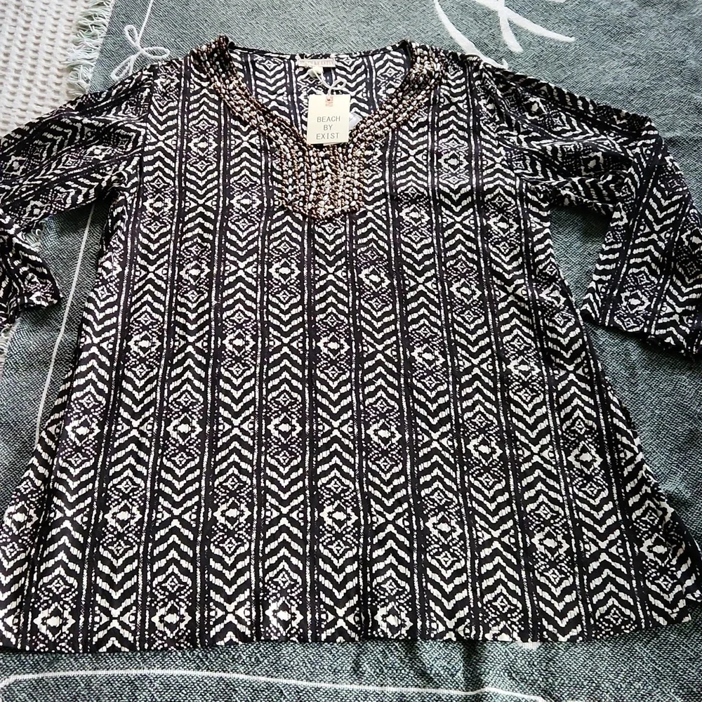 Beach Cover up or just beautiful shirt Bohemian beach Tunic beaded