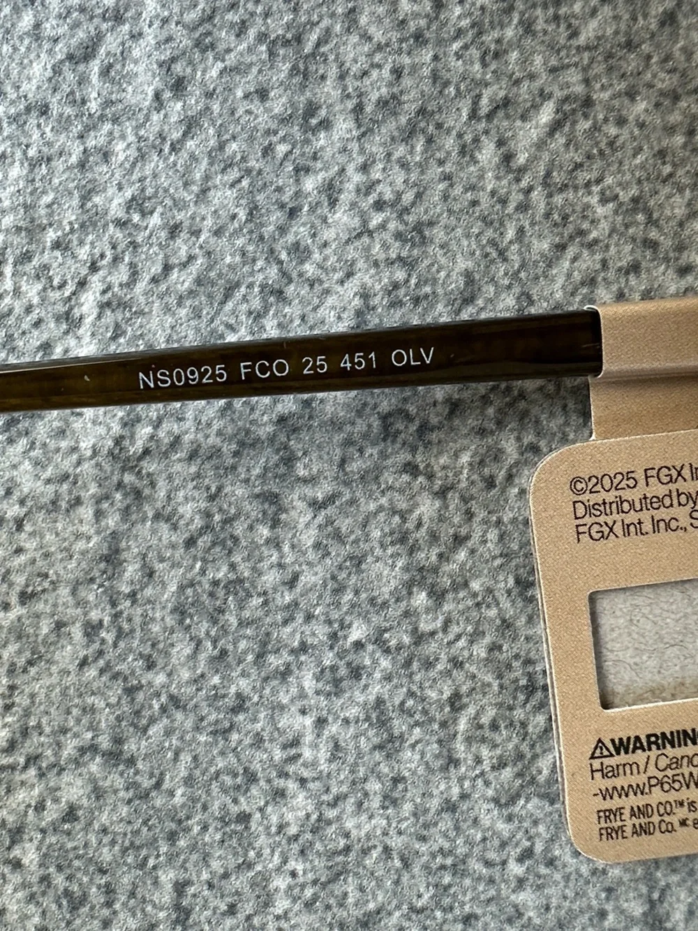 NWT FRYE Savannah Women’s Sunglasses in Olive Gold Slim Oval Metal Frame No Case