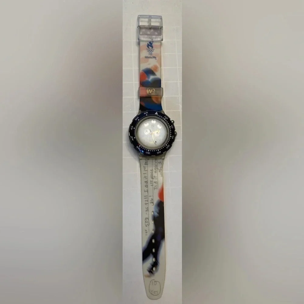 SWATCH Watch Vintage 1996 Atlanta Olympics Dan Jansen Limited Edition Unisex