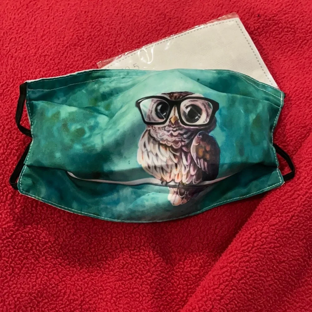 6/$20 New owl face mask