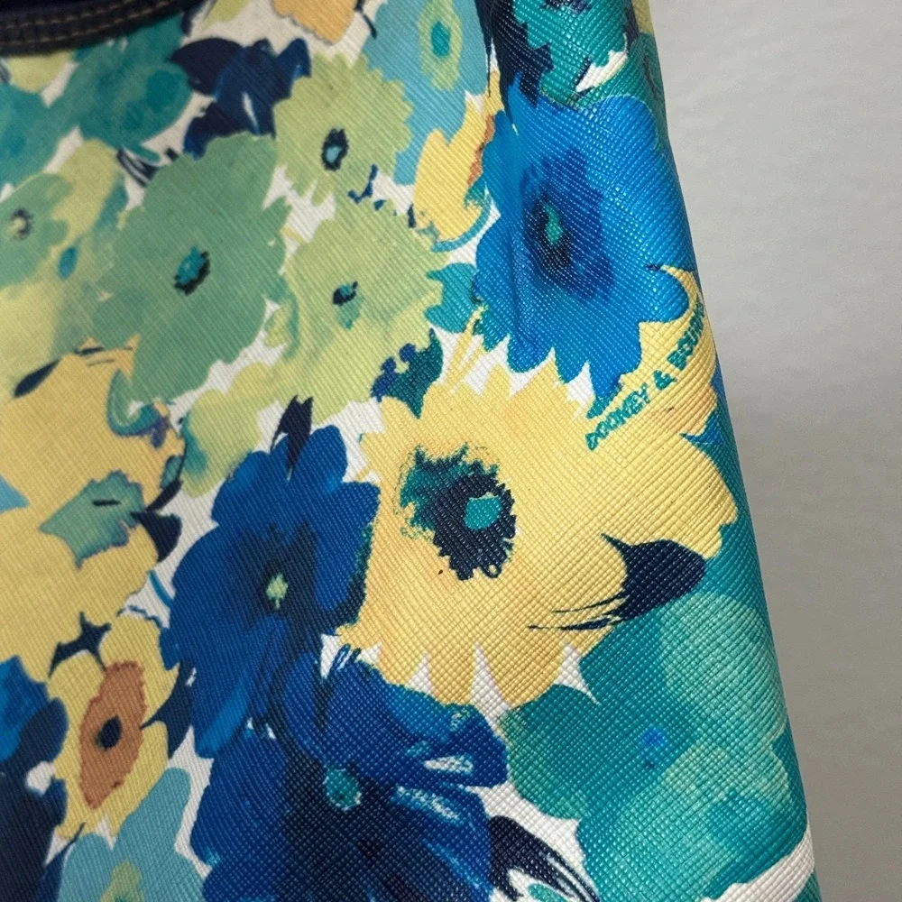Dooney & Bourke Somerset Watercolor Floral Leather Hobo Bag Poppy Flower‎ AWL