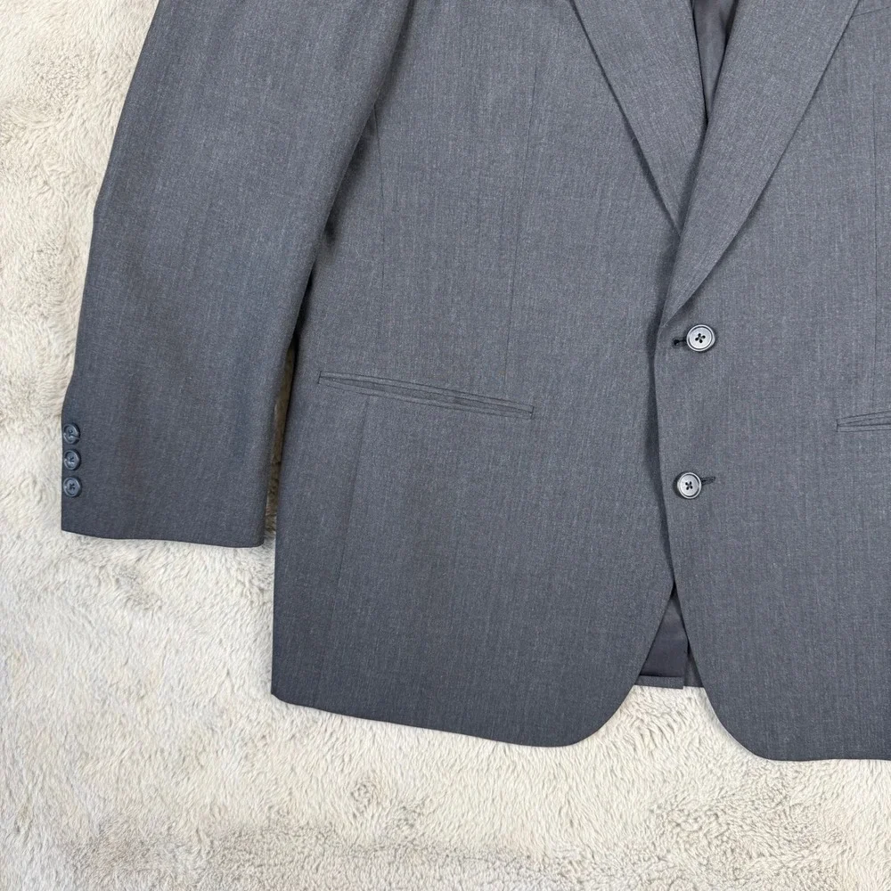 Christian Dior Monsieur Gray‎ Blazer Two Button Wool Blend Jacket Size 44R Vtg