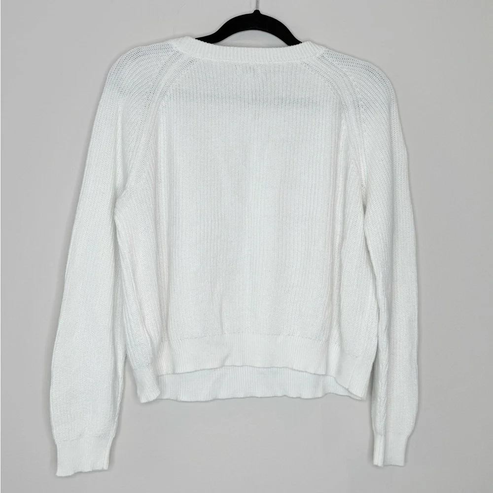 🔥J. Crew White Button-Detail Women's Sweater🔥