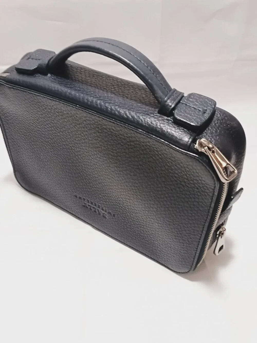 Bally Navy Leather Men’s Business Organizer/Attache/Travel Top-Handle Bag, LNC 💙