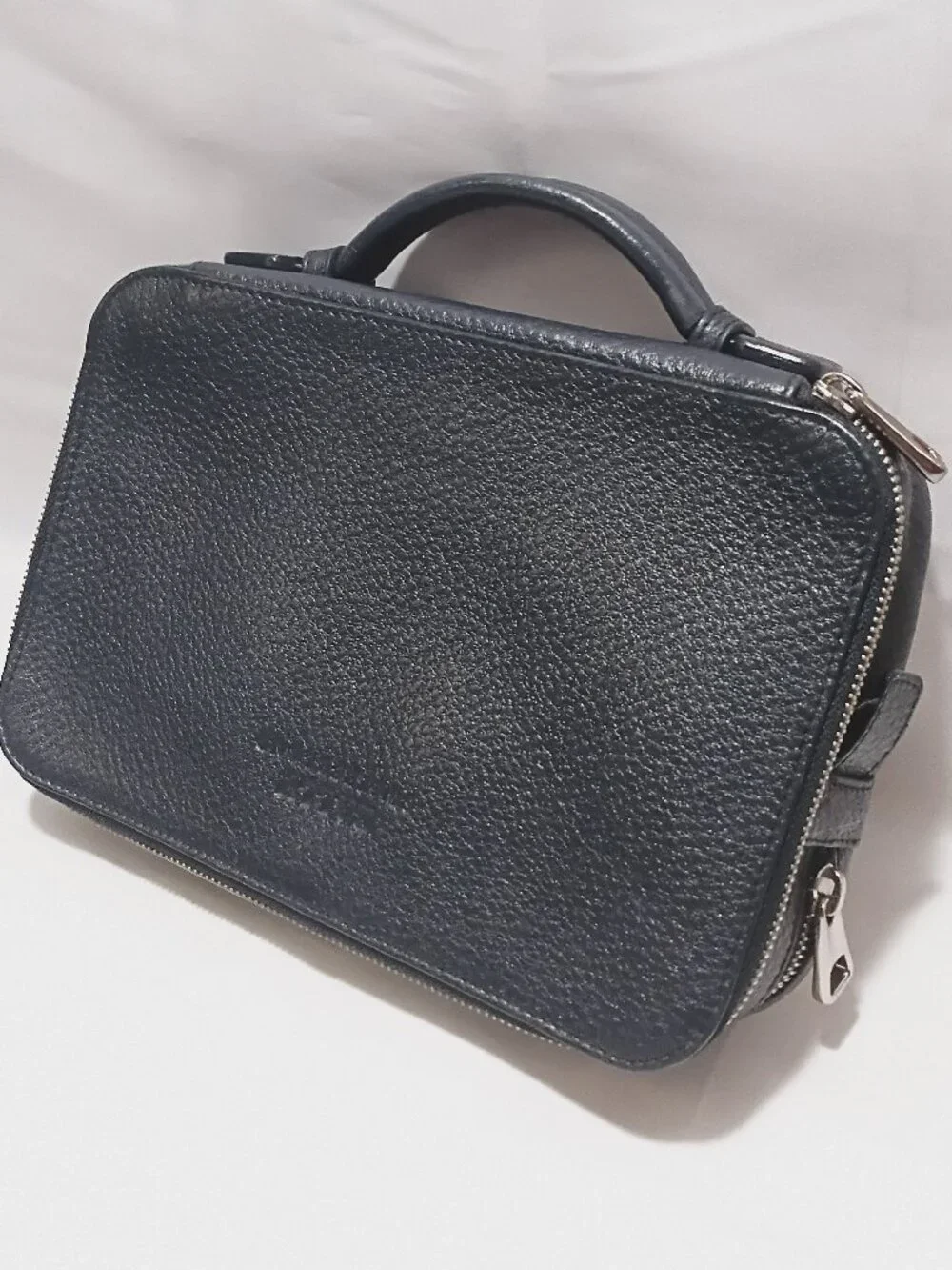 Bally Navy Leather Men’s Business Organizer/Attache/Travel Top-Handle Bag, LNC 💙