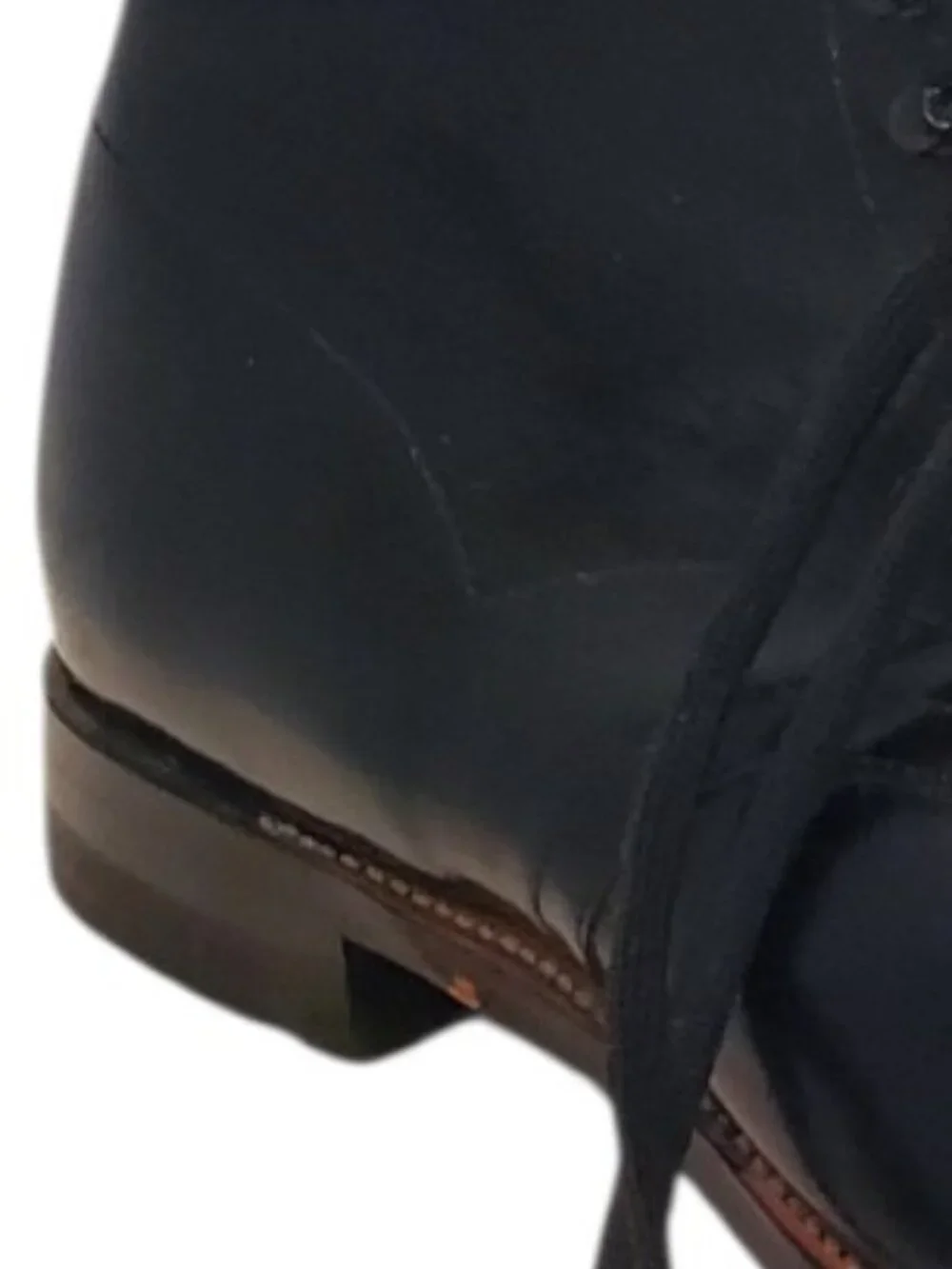 STACY ADAMS SZ 11D Men's Madison Cap Toe Kidskin Leather Dress Boot Black