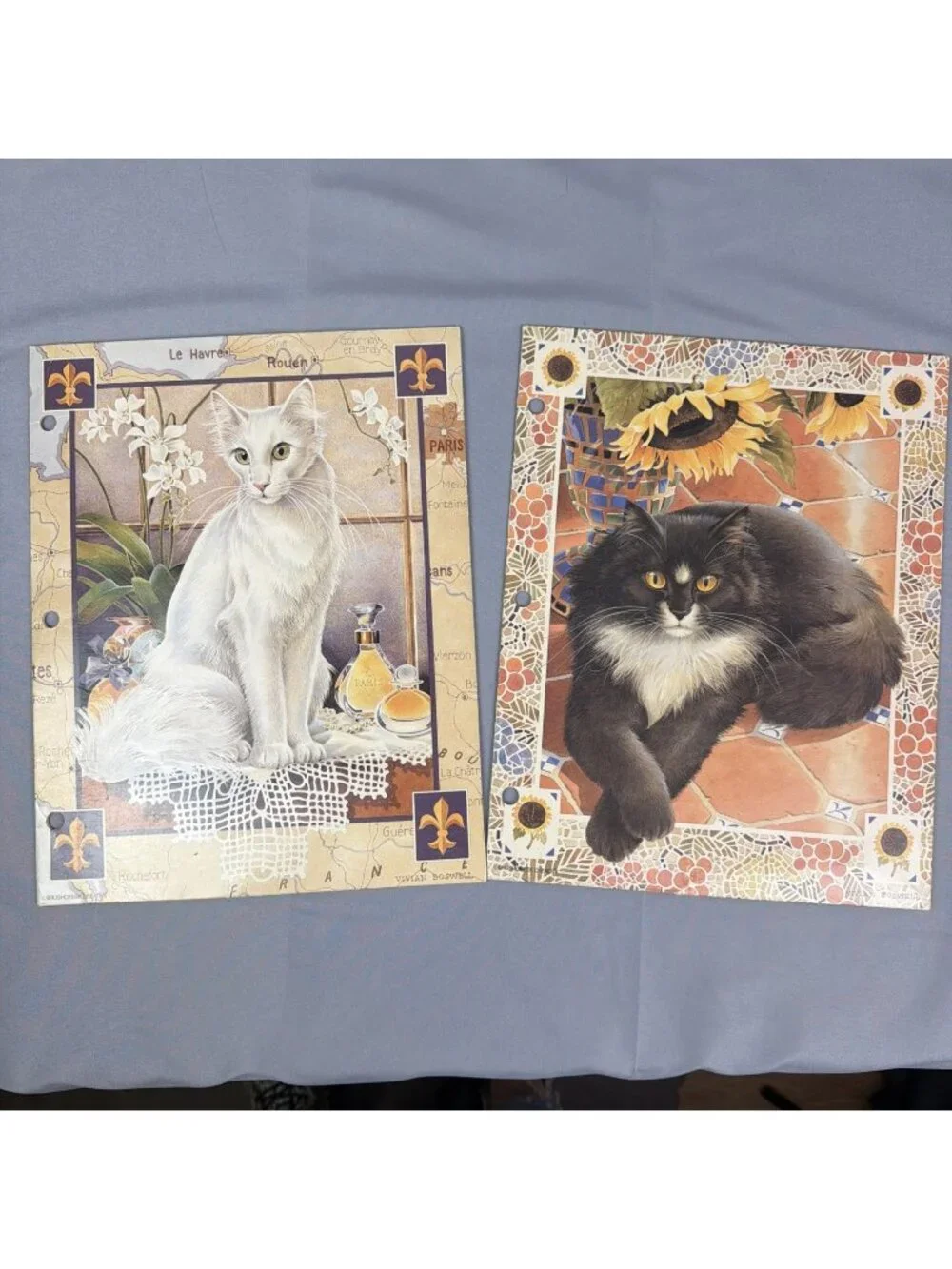 Vtg 90’s Mead Folders Brushcreek Creative Vivian Boswell Sophisticats Cats Lot 2