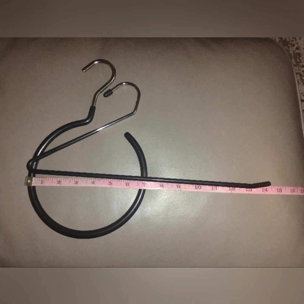 Two Specialty Hangers in Rubber Coated Metal