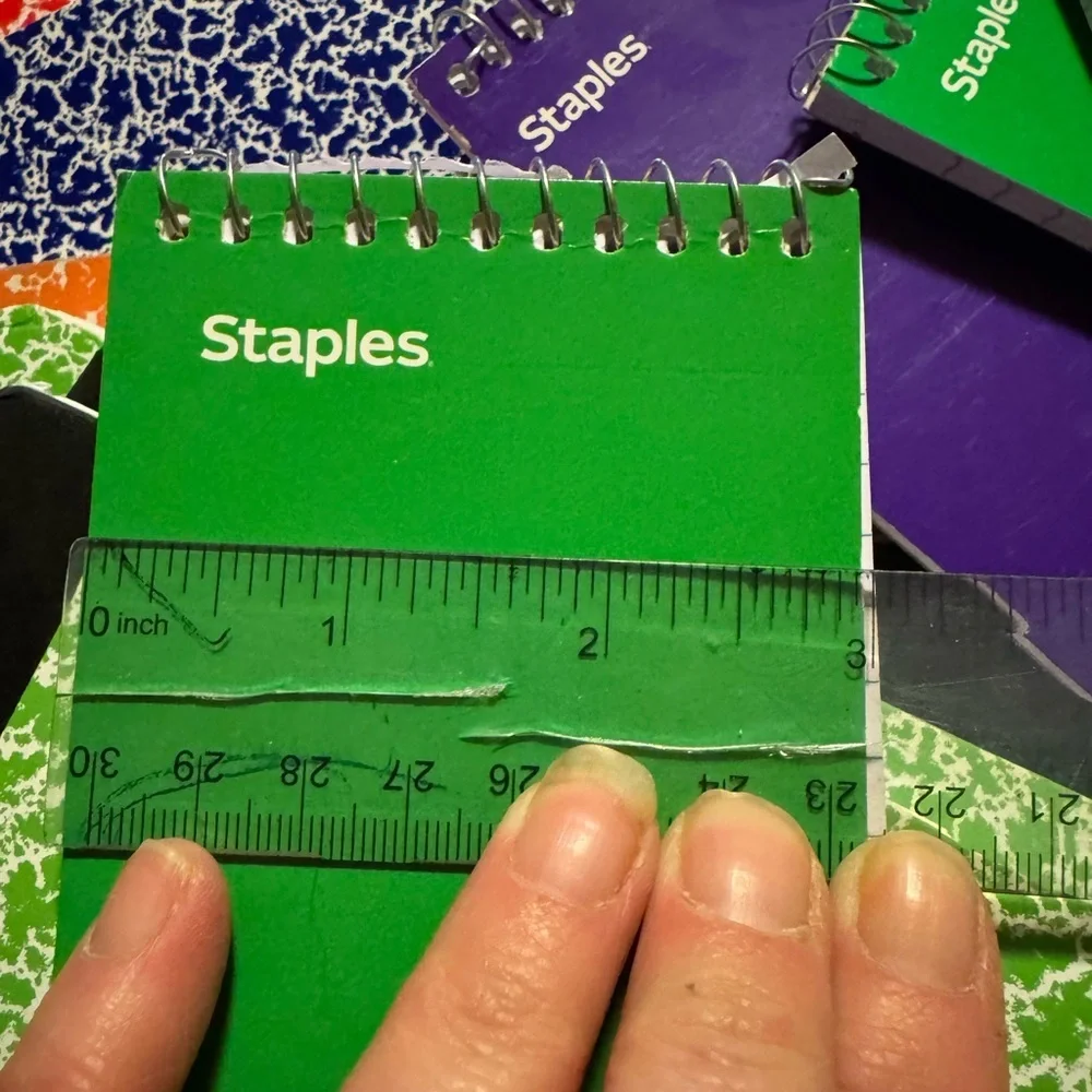 ★ Staples Mini Spiral Notebook Set of 8 Assorted Colors School Office