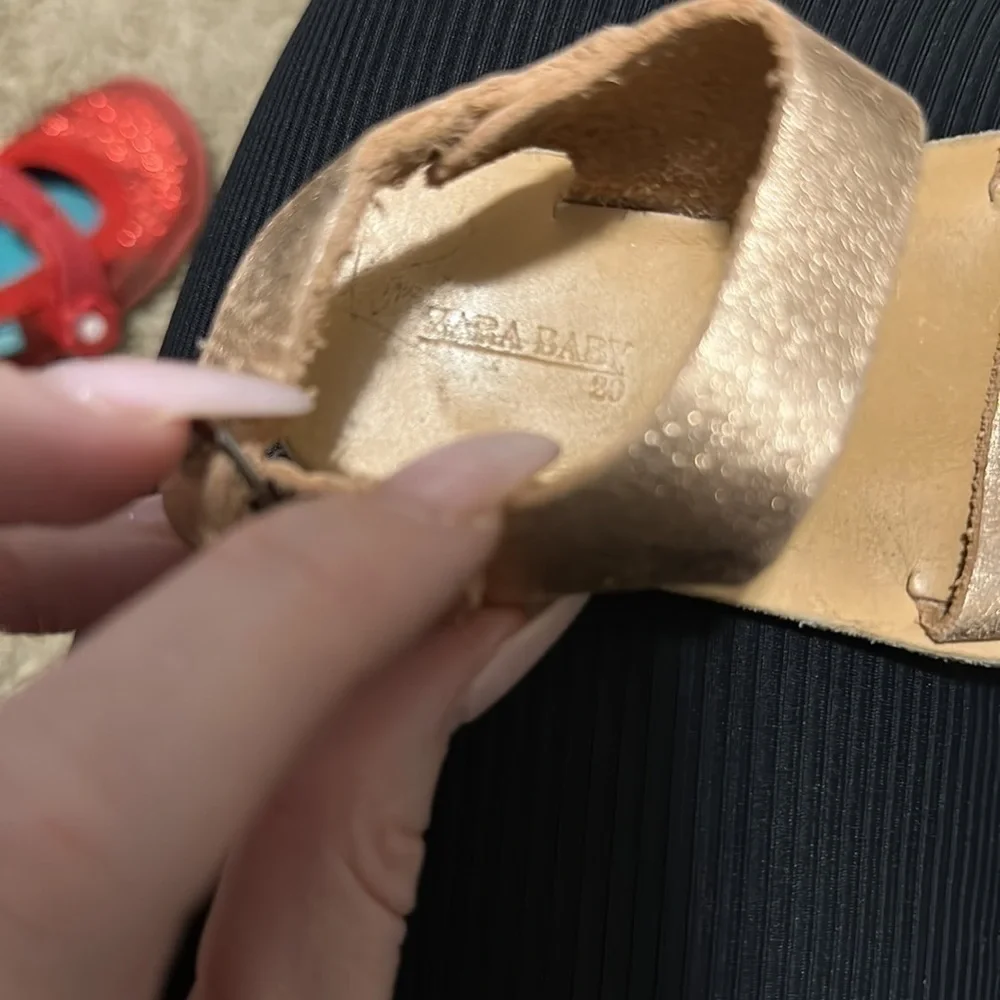 Zara metallic strap