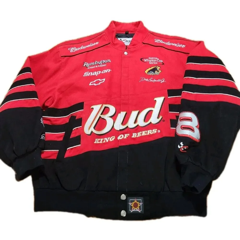 Dale Earnhardt Jr. #8 Budweiser Chase Authentics Racing Jacket Size XL