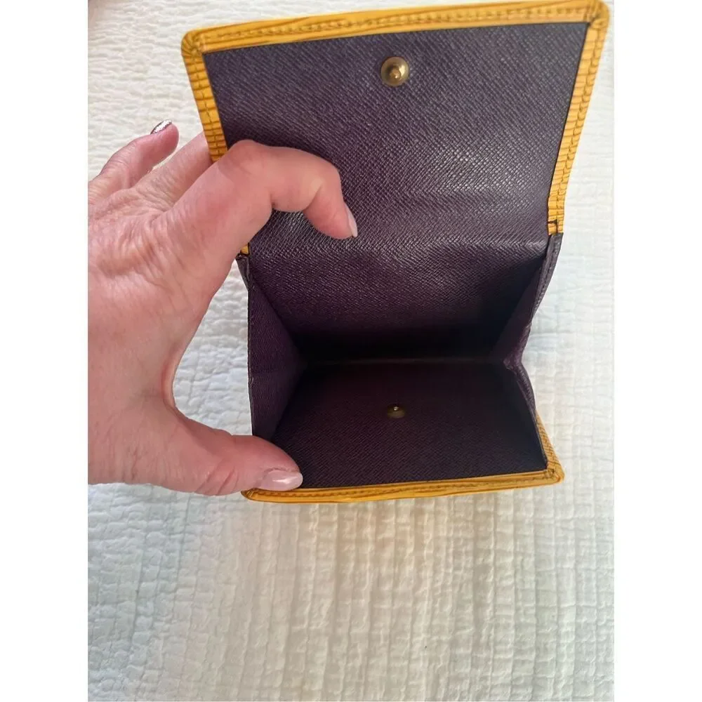 LOUIS VUITTON Epi Portefeuille Elise Wallet Yellow LV Authentic