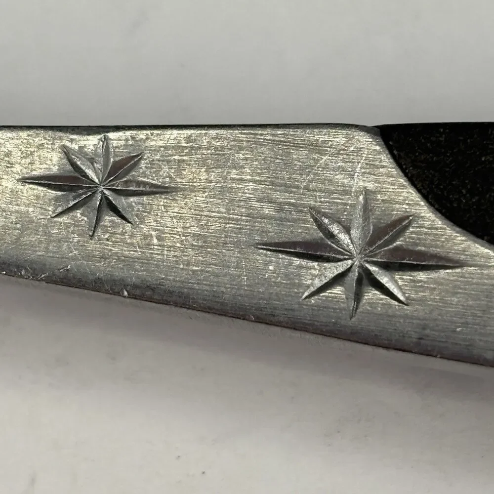 Vintage Mar-Crest Ebony Elegance (Stainless) Atomic Starburst Japan Serving Fork