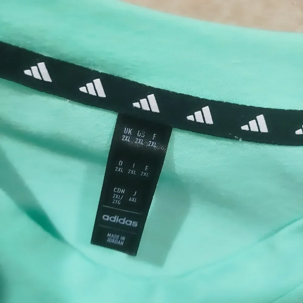 Adidas Mint Green Short Sleeve T-shirt #7