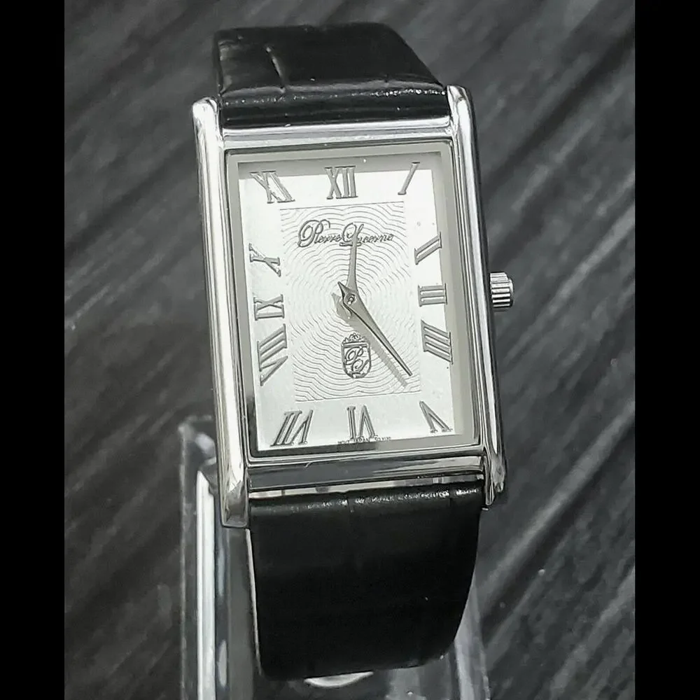 Pierre Lucerne Seiko Y120 Mens SQ Tank Watch Roman‎ Wave Dial