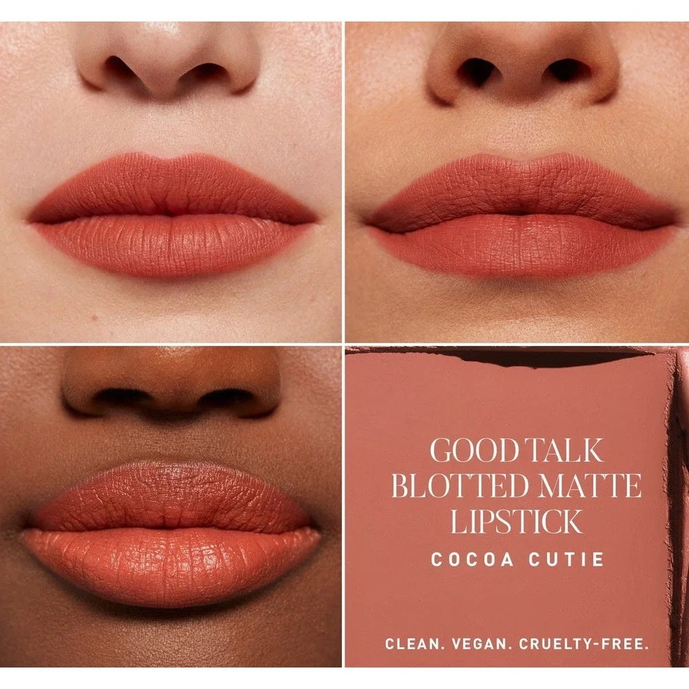 Morphe 2 Good Talk Blotted Matte Lipstick Cocoa Cutie Vegan‎ Cruelty-Free