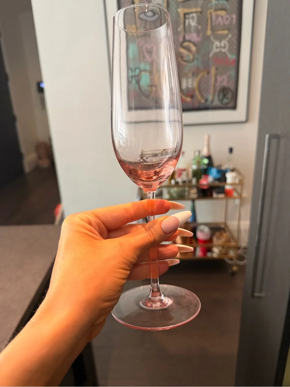 Crate&Barrel sleek champagne