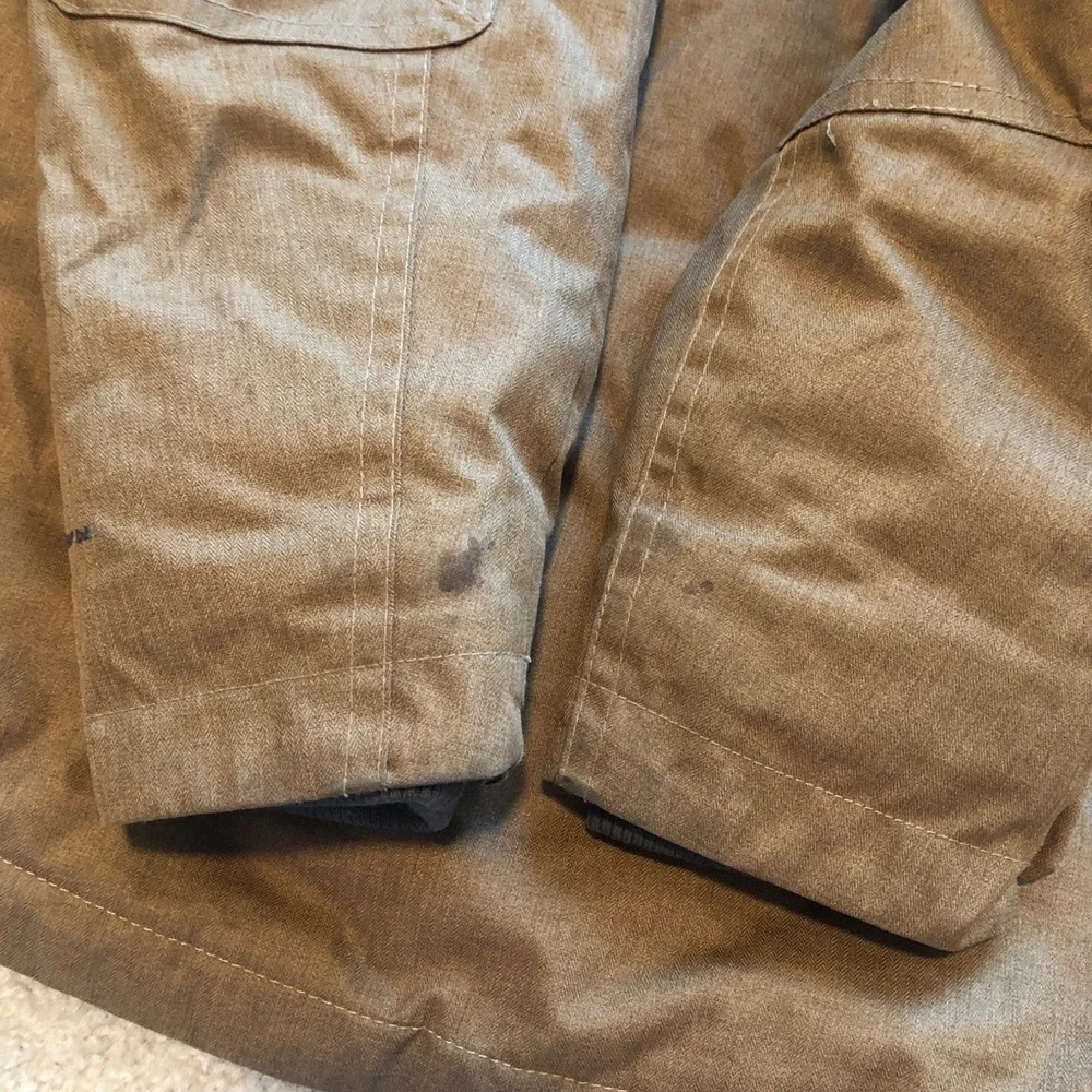 Columbia Mens Barlow Pass Turbodown II Jacket Brown Coat Size Small Waterproof