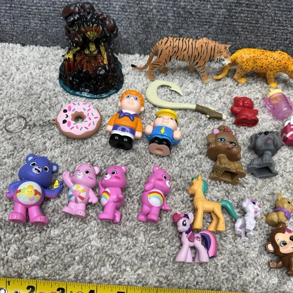 Huge lot toys figures Care Bears rabbits dogs animals and more AS IS