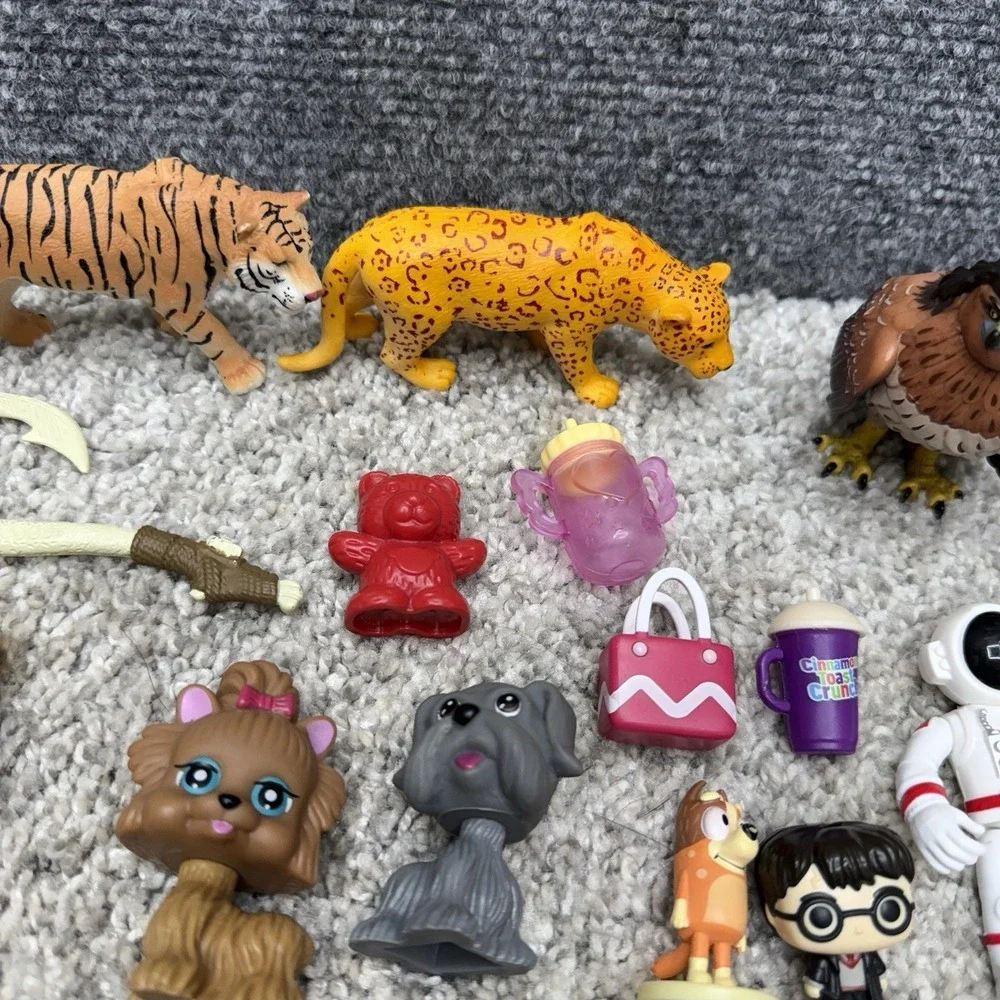 Huge lot toys figures Care Bears rabbits dogs animals and more AS IS