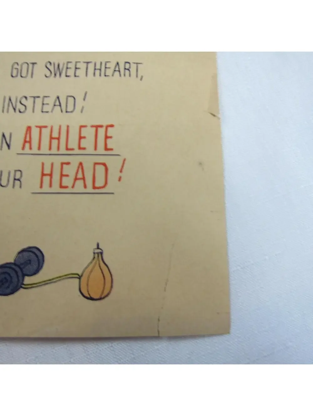 Vintage Vinegar Valentine Sportsman Penny Dreadful Sarcasm Insult Poem Ephemera