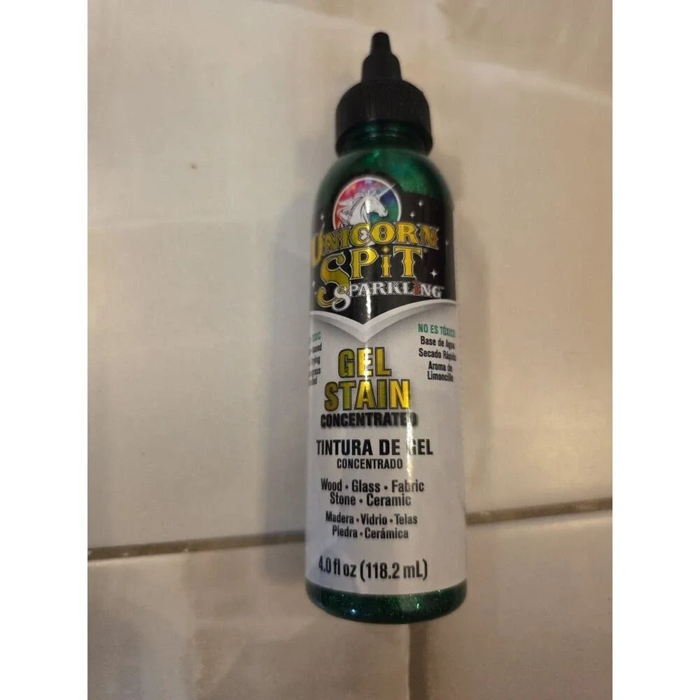 5770007 Gel Stain and Glaze, Dragon's Belly 4.0 FL OZ Bottle, Green D4