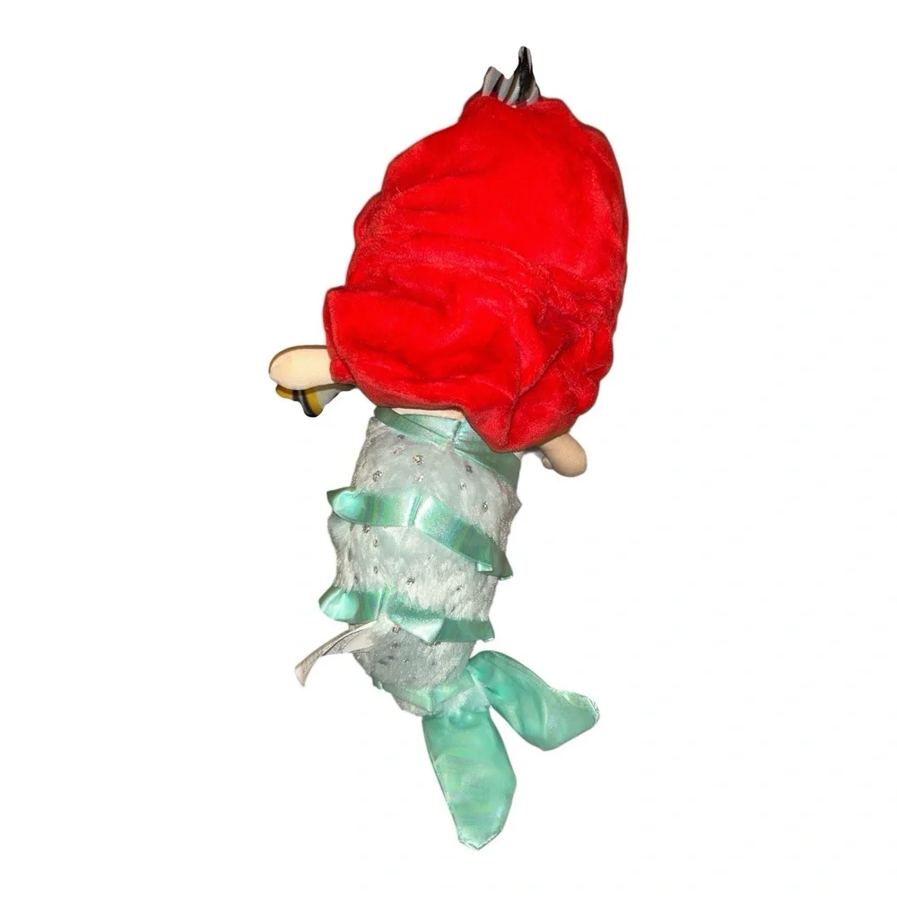 Disney Baby Ariel 12” Plush Doll Little Mermaid Sparkle Crinkle Tail with Sound