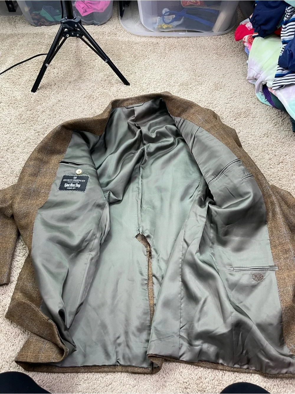 Hickey Freeman tailored three