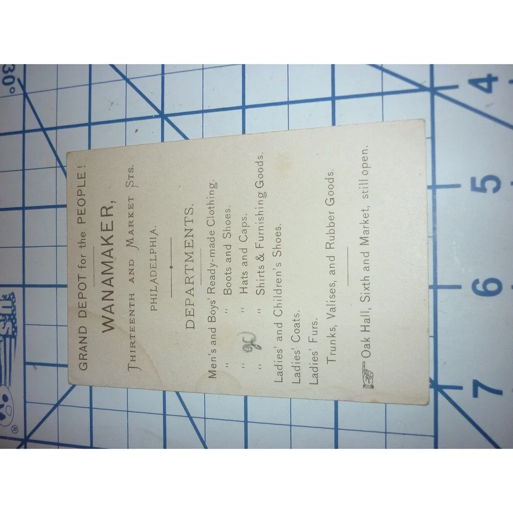 John Wanamaker measurements width