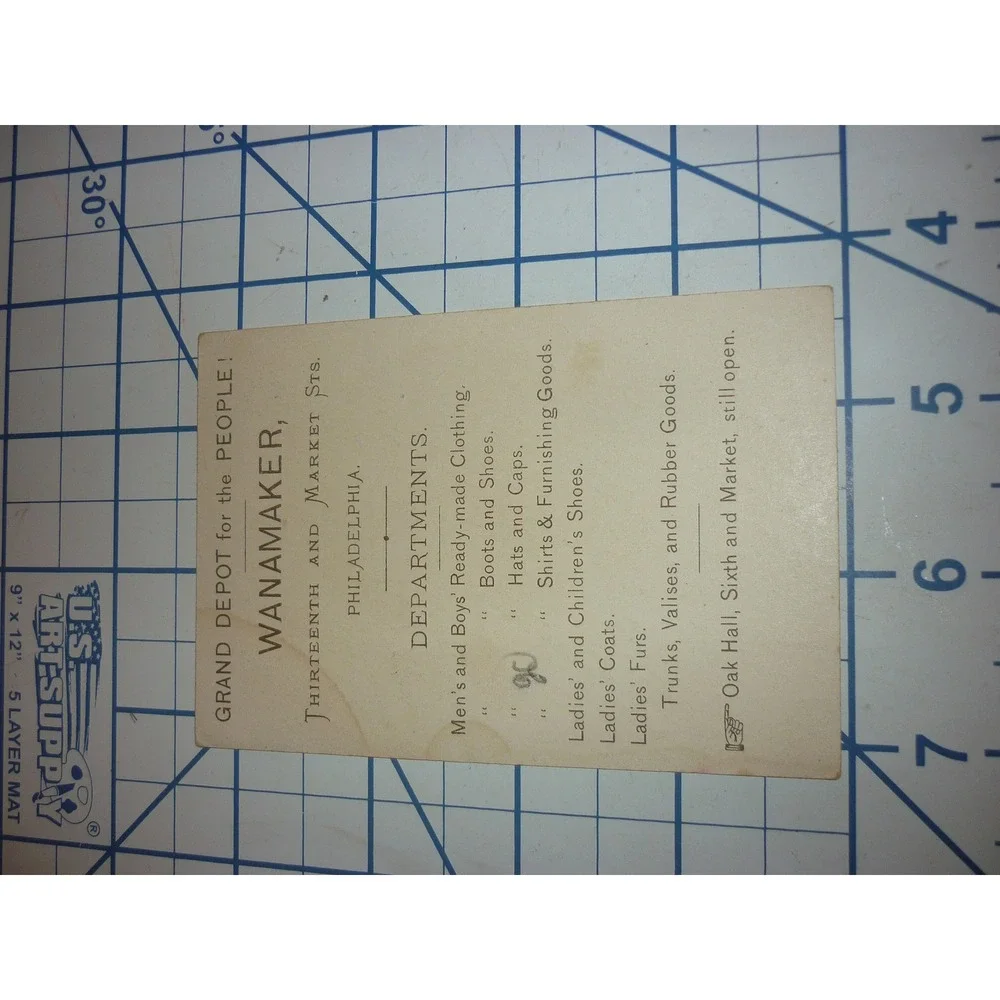 John Wanamaker measurements width