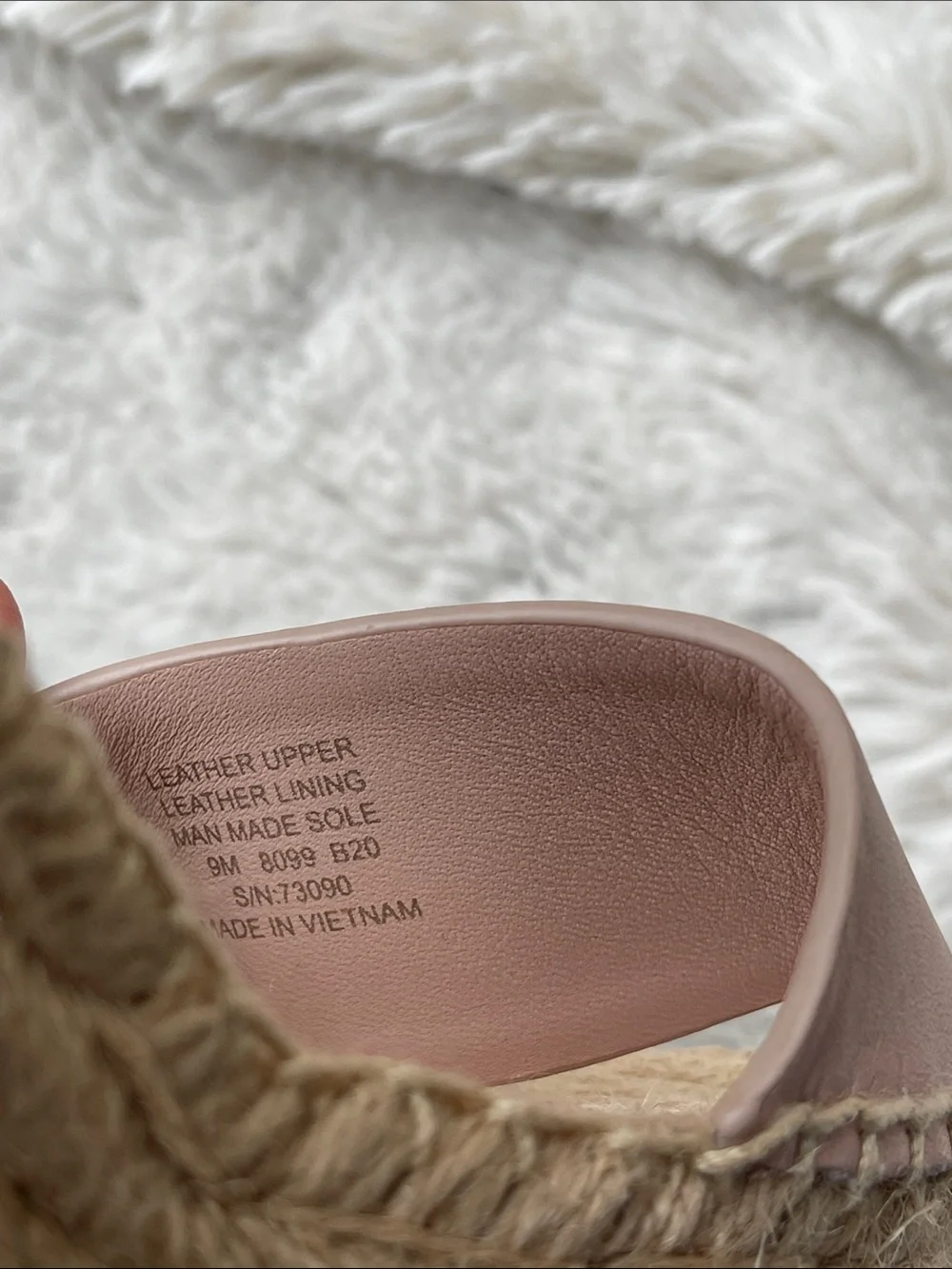 blush leather