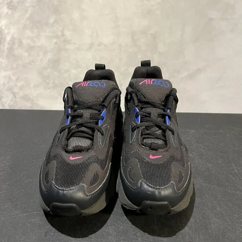 Nike Air Max 200 Shoes Youth Size 4.5Y Black Blue Pink AT5627-010 Sneakers GS