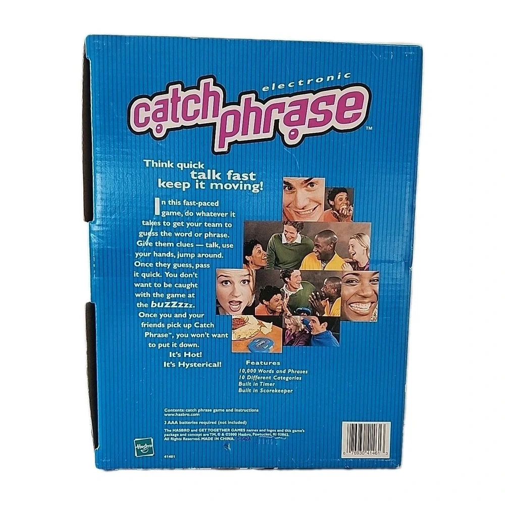 VTG Hasbro Catch Phrase 1st Edition Y2K Electronic Handheld Game 2000 Adult NEW