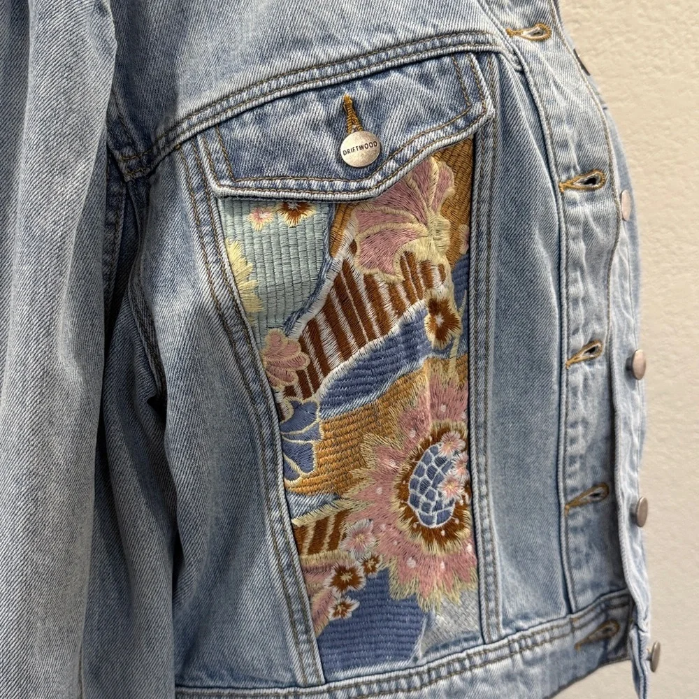 Driftwood Embroidered Denim Jacket