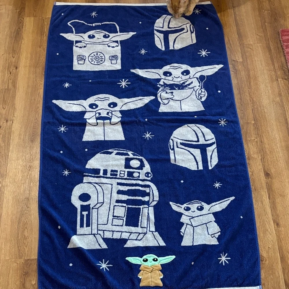 Star Wars Blue Towel with Characters