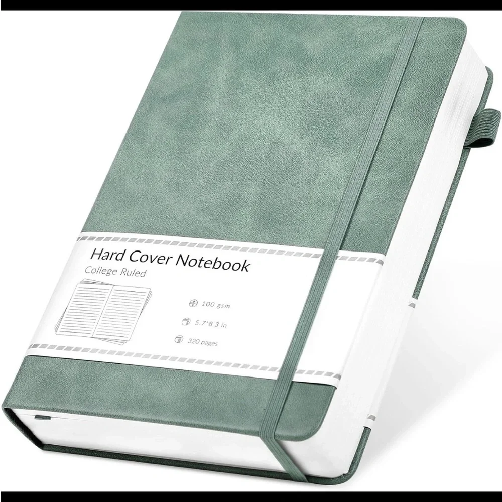 NEW! Hard Cover Notebook in Sage Green Journal Office Lists Still in Plastic