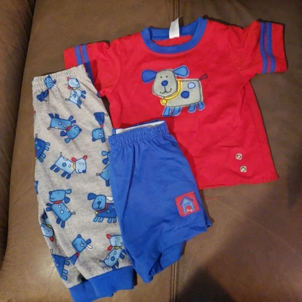 Carters Puppy 3 piece sleep set 12M