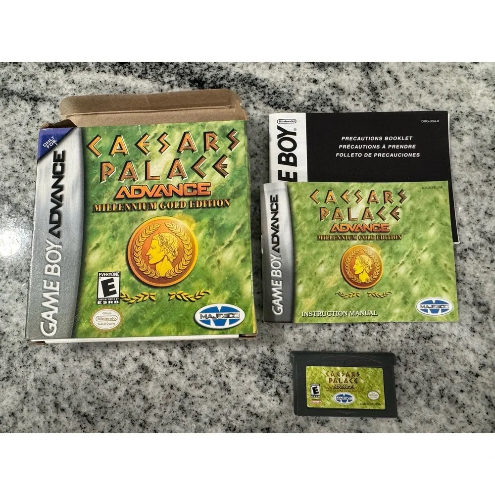 Caesars Palace Advance: Millennium Gold Edition GBA 2001 (Complete in Box)TESTED