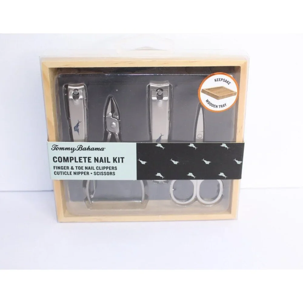 Tommy Bahama Manicure Nail Set‎ Nail Care Fingernail, Toe Clipper, Scissors New