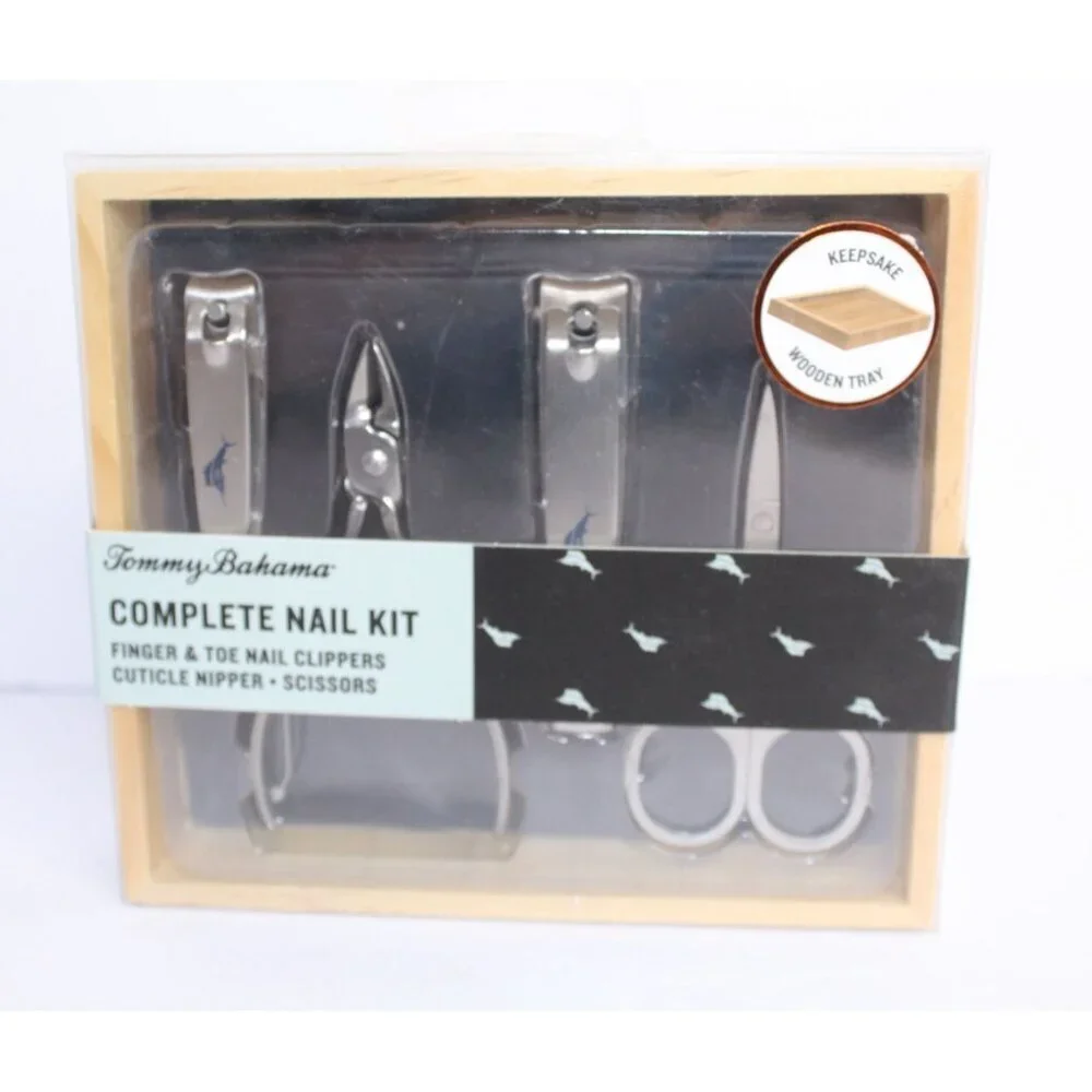 Tommy Bahama Manicure Nail Set‎ Nail Care Fingernail, Toe Clipper, Scissors New