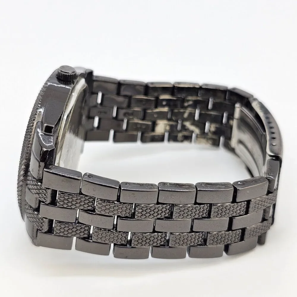 45MM Watch Men's‎ Black Dial Black Case Black Bracelet Band 7