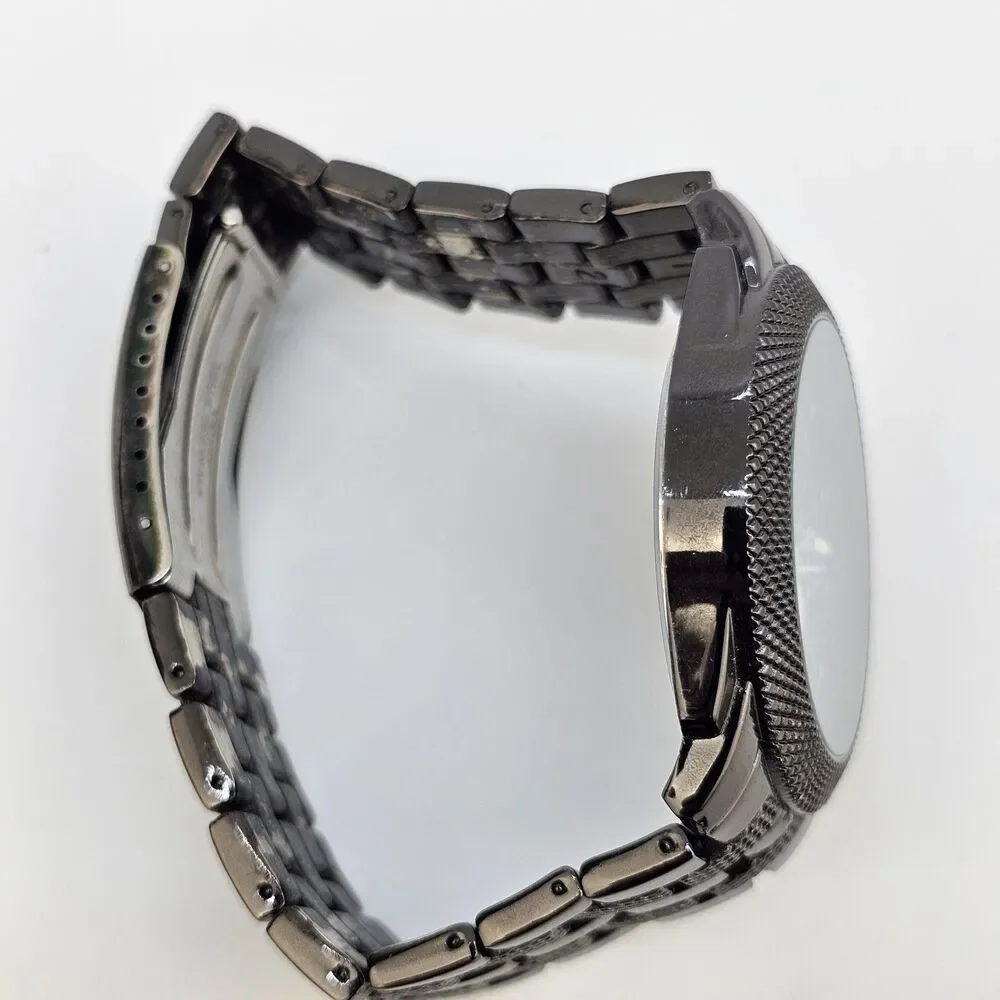 45MM Watch Men's‎ Black Dial Black Case Black Bracelet Band 7