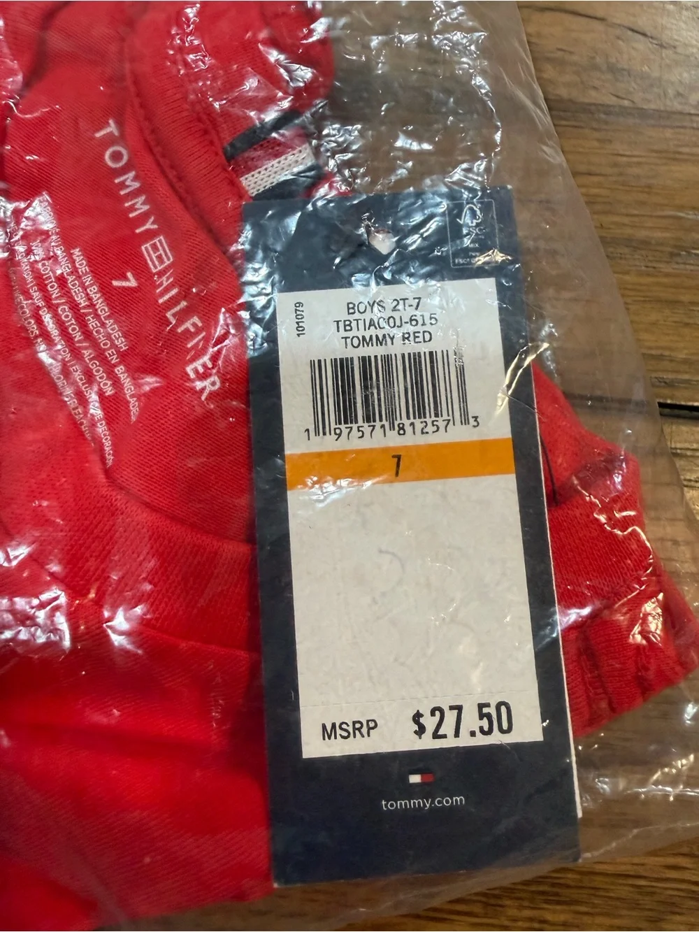 Tommy Hilfiger vibrant red