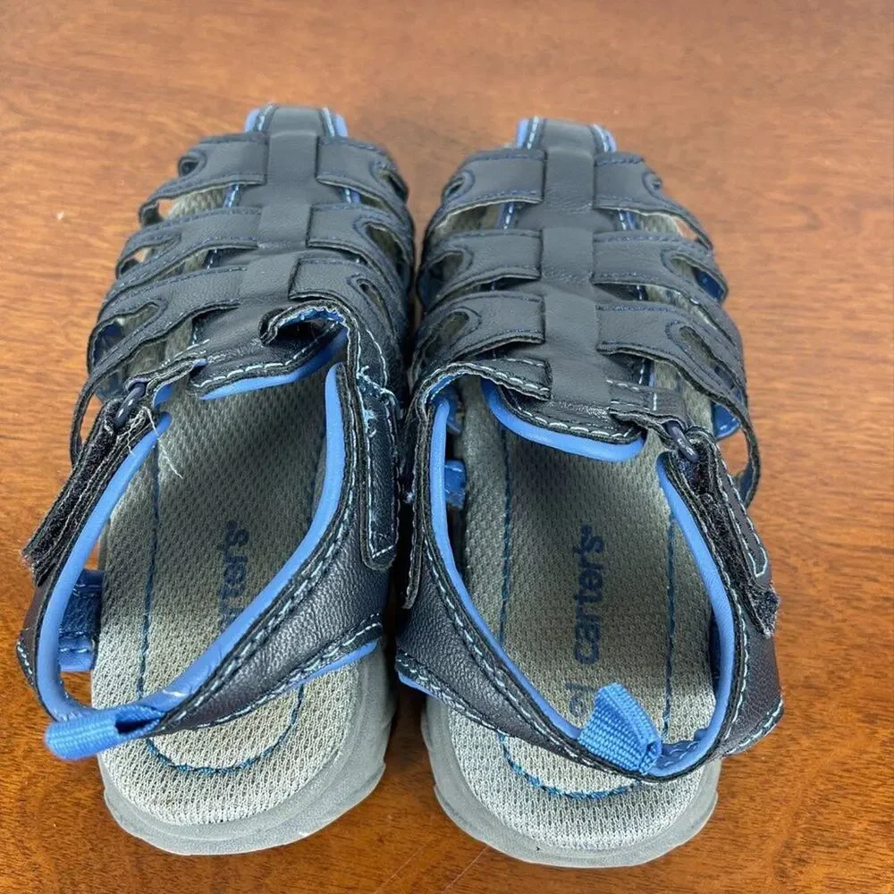 Carter's Toddler Boys Julian-C Fisherman Casual Sandal in Blue Leather Size 9