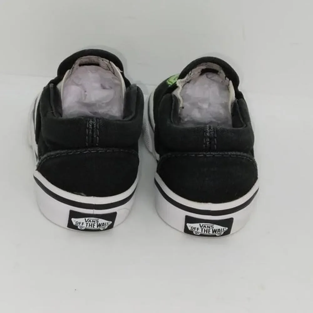 VANS MONSTER FEET Rare Toddlers Black & Green Sneakers - Size: 4 1/2T