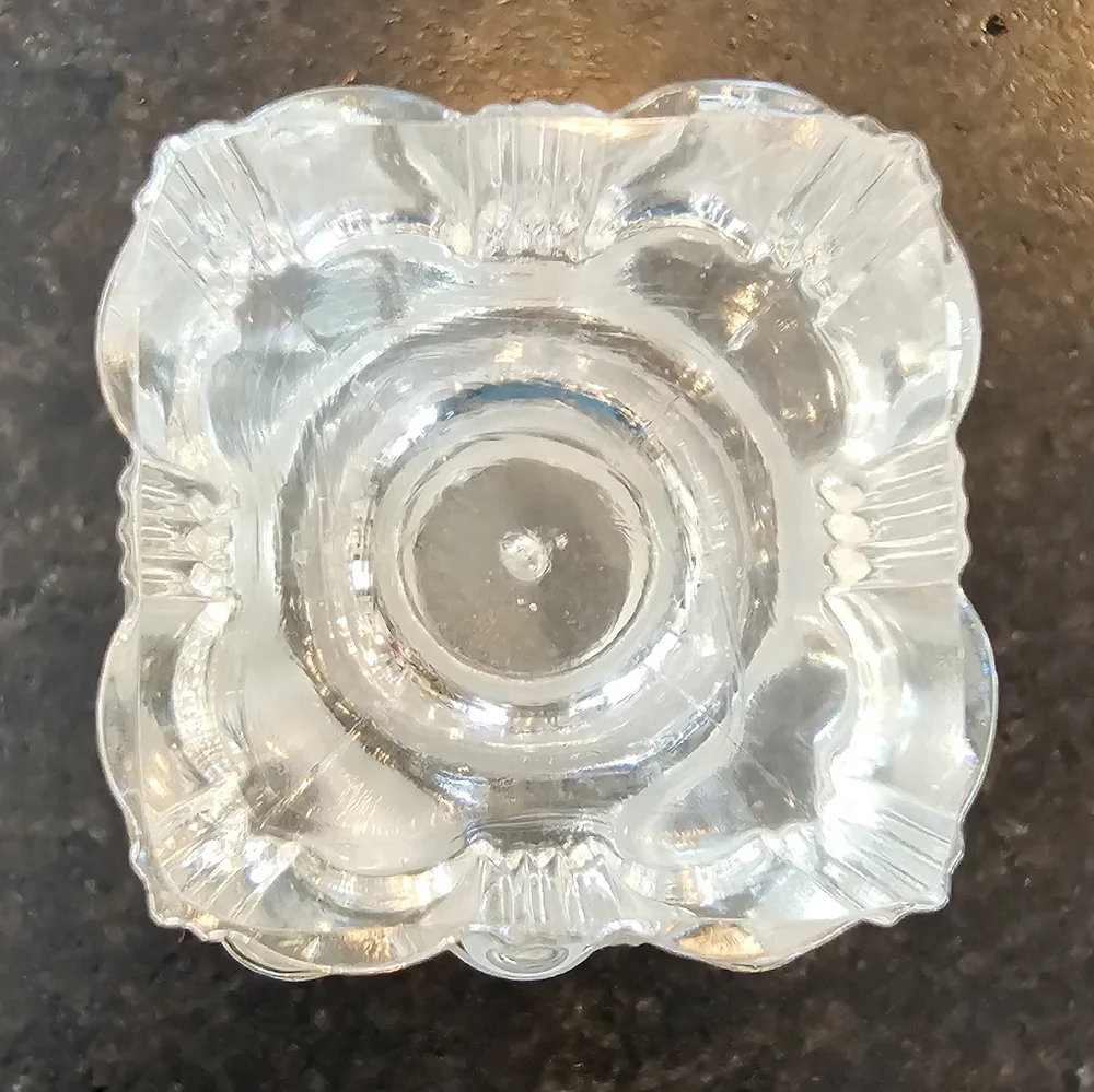 Vintage '30s-40s MCM Fostoria Sunray hand blown glass 