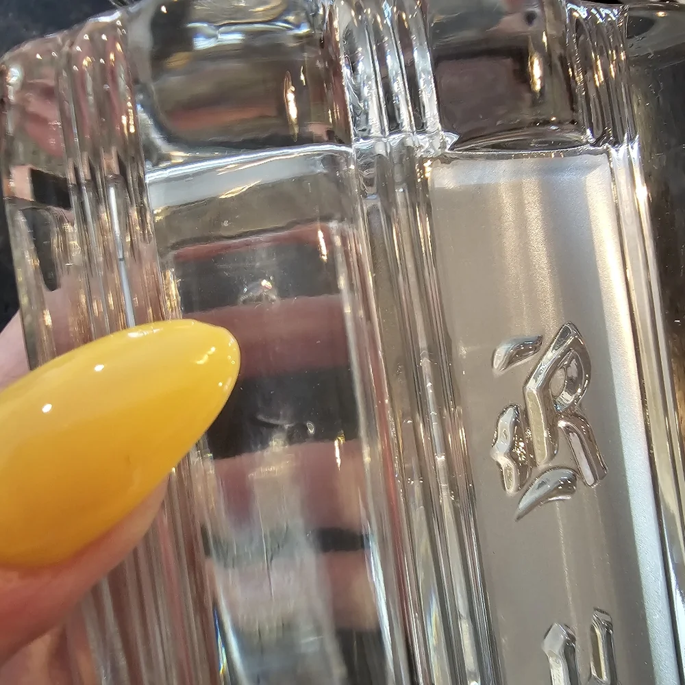 Vintage '30s-40s MCM Fostoria Sunray hand blown glass 