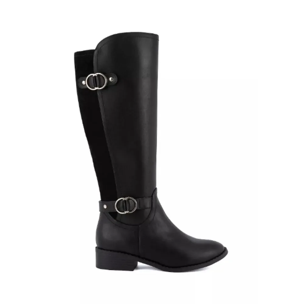 NEW Jones New York Women's Leandraa Knee High Riding Boots 7M Black