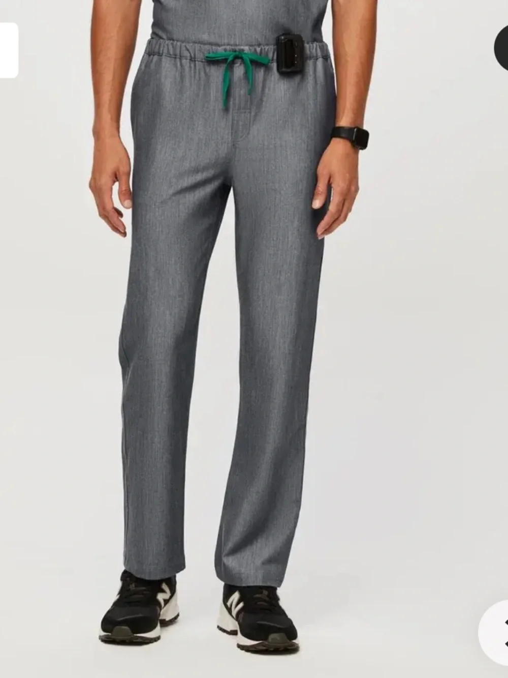FIGS Pisco Basic Men’s Graphite Grey Scrub Pants Size Large Tall